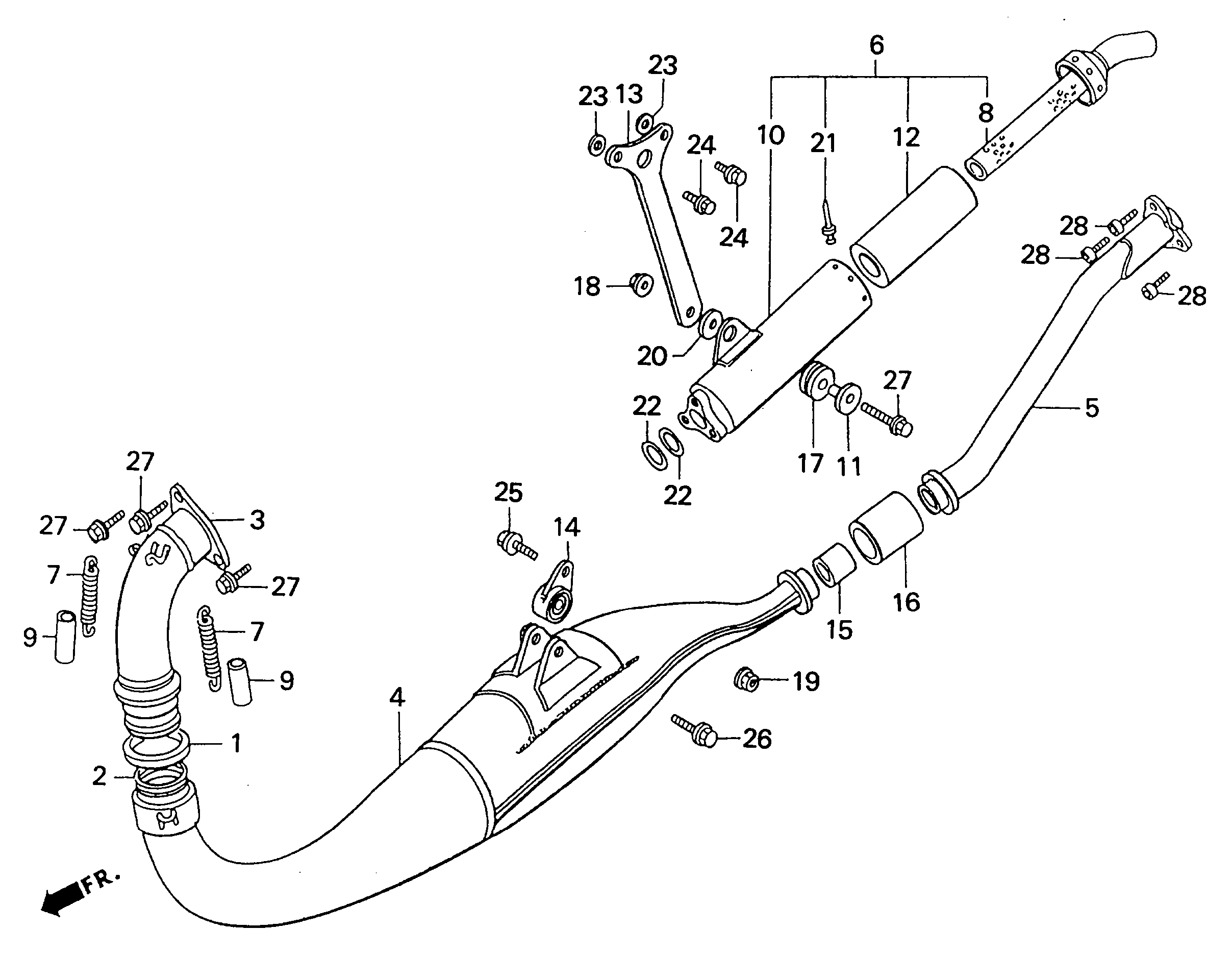 1991 Honda RS125R - F7 Expansion Chamber Image