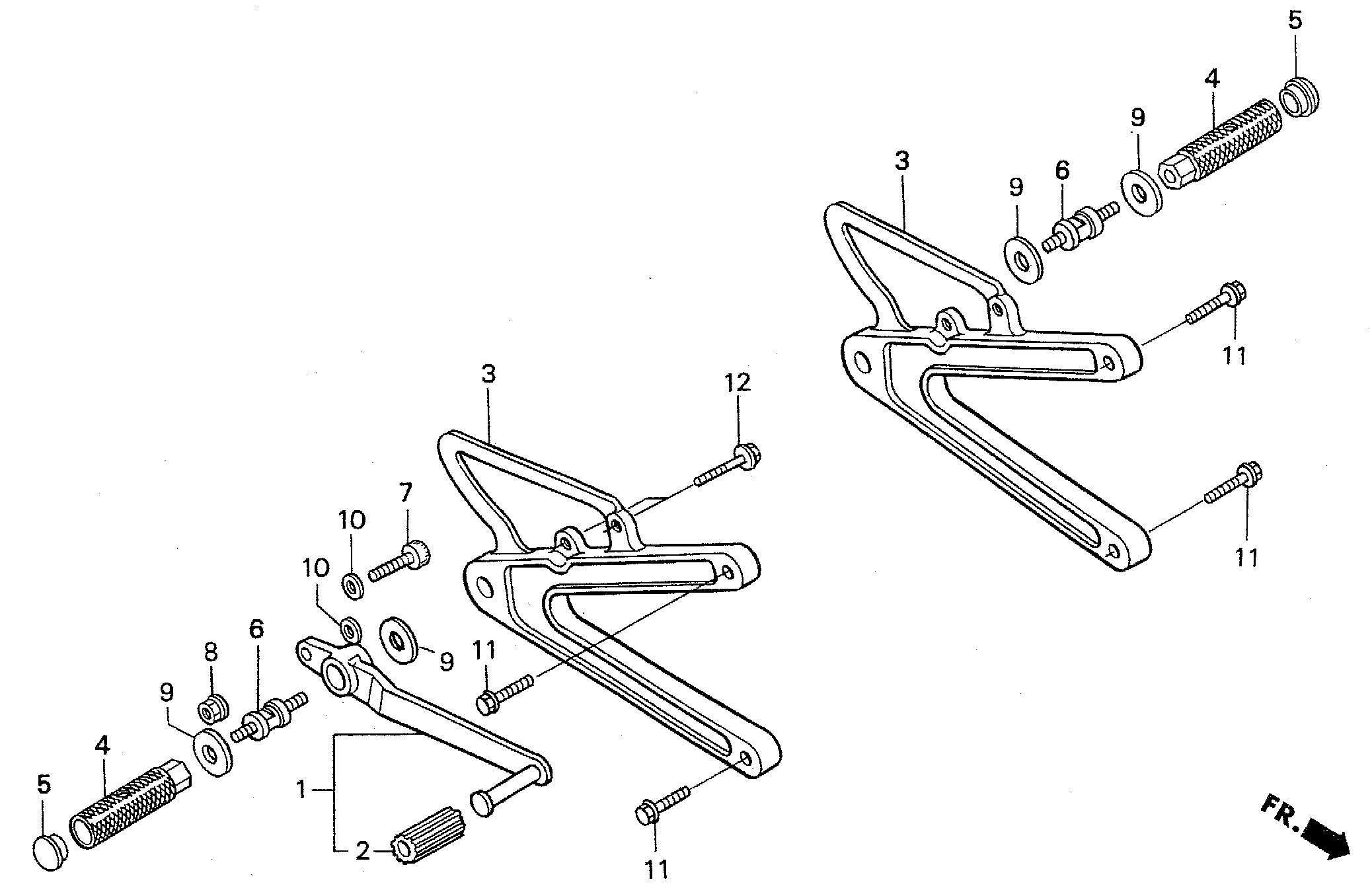 2002 Honda RS125R - F11 Footpeg / Brake Pedal Image