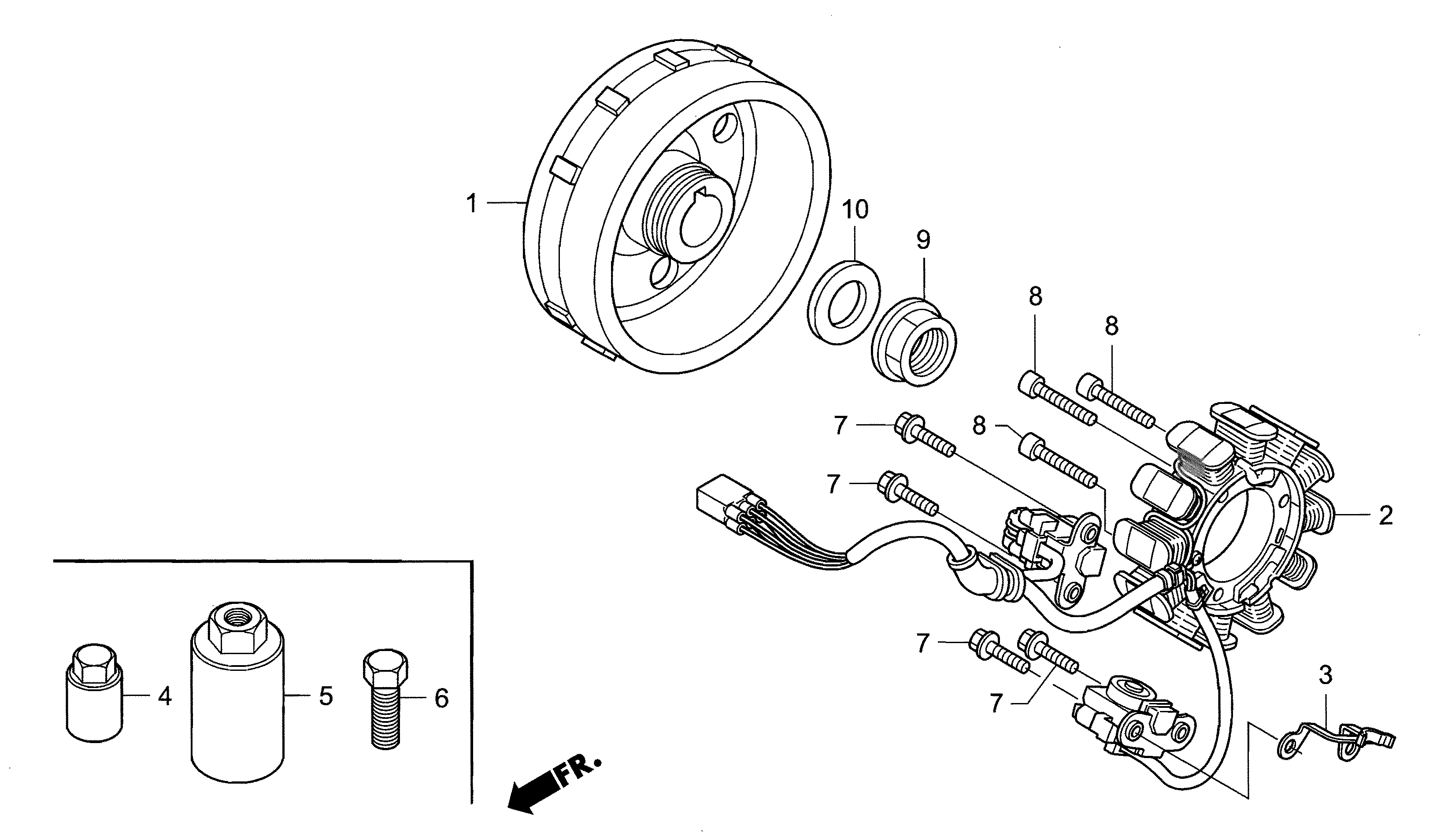 Technical Sports One, LLC 2018 Honda NSF250 AC Generator Image