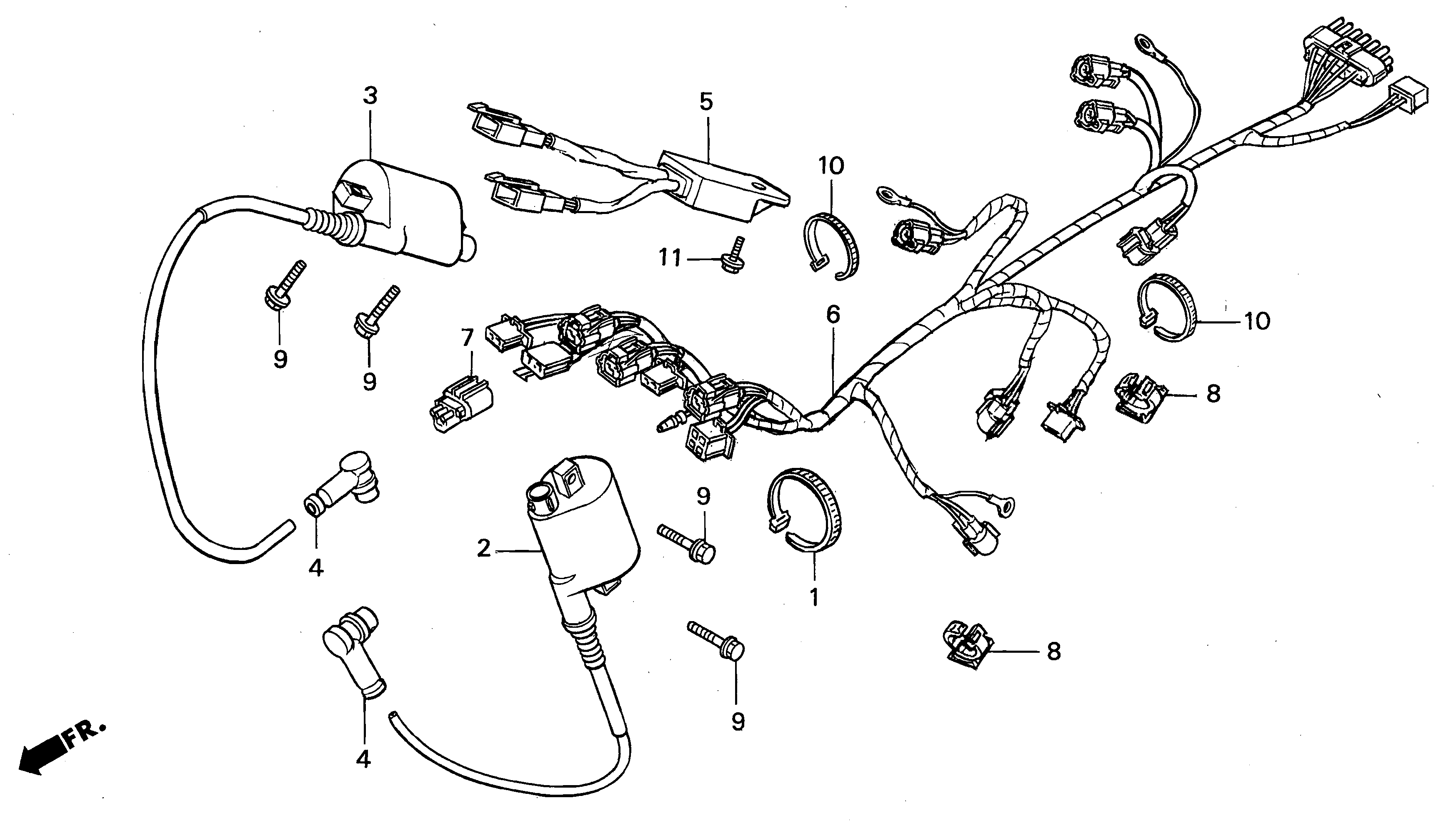 Ignition Coil / Regulator Rectifier / Wire Harness Parts for a 2000 Honda RS250 Technical Sports One, LLC