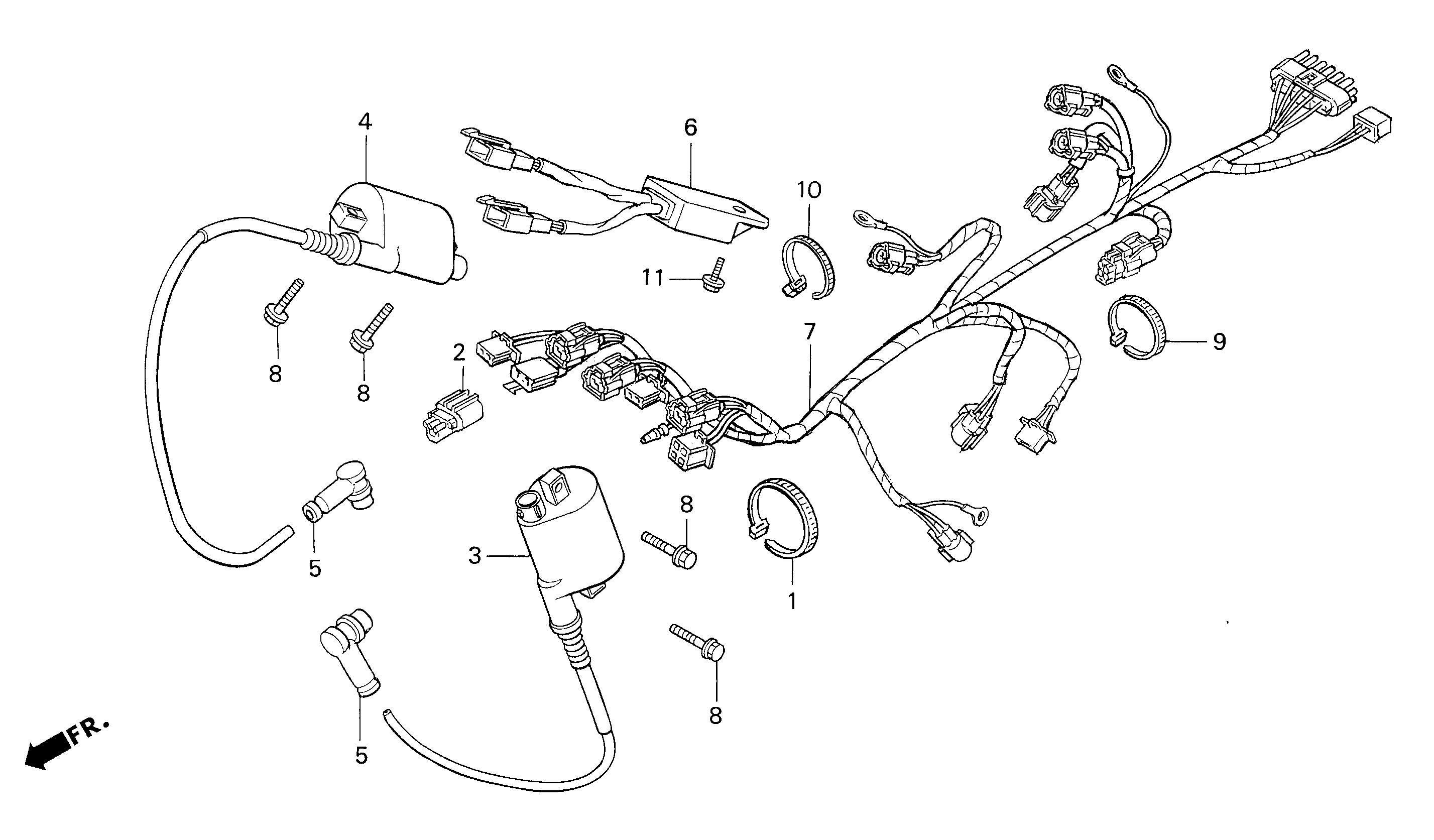 Ignition Coil / Regulator Rectifier / Wire Harness Parts for a 2001 Honda RS250 Technical Sports One, LLC